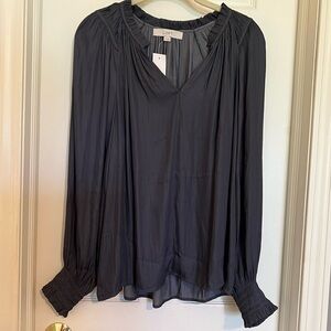 NWT Loft Gray Top Size M